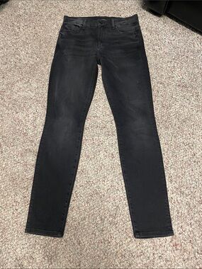 Mother high waisted looker jeans in wait until dark - like new